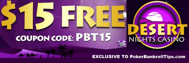 Desert Nights Casino $15 free